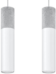 Lampa wisząca BORGIO 2 biały SL.0648 - Sollux