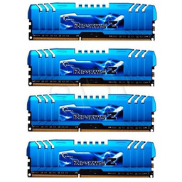 G.SKILL Zestaw pamięci RipjawsX F3-1600C9Q-32GXM (DDR3 DIMM; 4