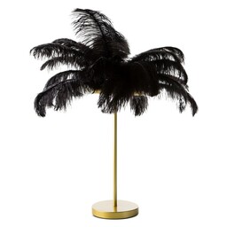 Eurofirany Lampa dekoracyjna 65x68 Feri 2 czarna złota