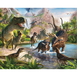 Tapeta 3D Dinozaury fototapeta dinozaur 235x305cm