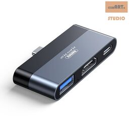 ROZDZIELACZ REMAX HDMI/USB/USB-C 4K RP-U15
