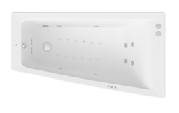 Roca Easy wanna 160x90cm prawa z hydromasażem Smart