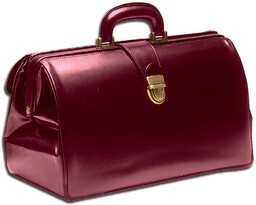 GIMA SUPERTEXAS BORDO Torba lekarska ze skóry, oksydowane