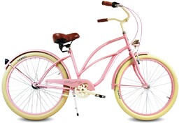 Rower miejski damski Cruiser 28 LOLA rożowy