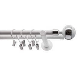 Karnisz kuty 19 mm biały II 200 cm