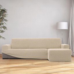 Nueva Textura Super streczowe pokrowce HARMONIA śmietankowe narożnik