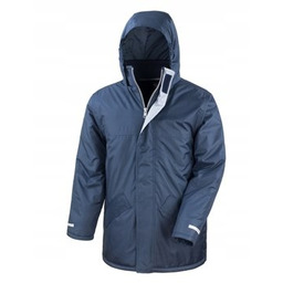 Kurtka Unisex Winter Parka wykończona polarem Granatowy r.