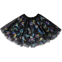 Spódniczka tutu na Halloween czarna - 30 cm