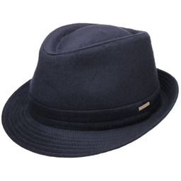 Kapelusz Wełniany Benavides Trilby by Stetson, niebieski