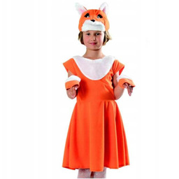 Strój Lis rudy lisek sukienka Lisiczka bal 122/128