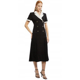 Karen Millen Czarna Sukienka Petite Marynarkowa Petite 36