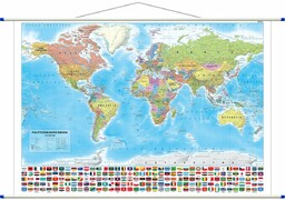 Świat polityczny mapa ścienna NAJNOWSZE WYDANIE 2025 ArtGlob