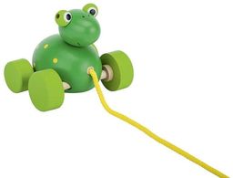 Żabka do ciągnięcia, goki - zabawka dla dzieci