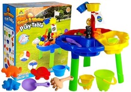 Lean Toys, piaskownica/stolik z foremkami Piraci