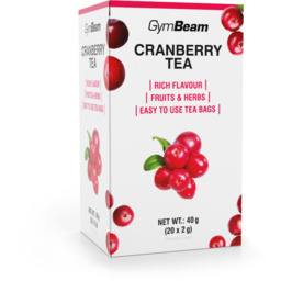 GymBeam Herbata żurawinowa 20 x 2 g