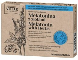 Vitter Blue Vitter Herbs Melatonina z ziołami -