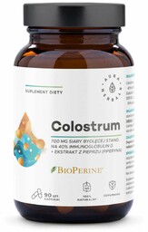 Aura Herbals Colostrum + BioPerine - Zdrowy układ