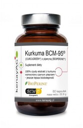 Kenay Kurkuma BCM-95 z piperyną Ekstrakt z kurkumy