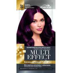 Joanna Multi Effect color Szamponetka koloryzująca głęboki burgund
