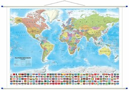 Świat polityczny mapa ścienna WYDANIE 2024 ArtGlob