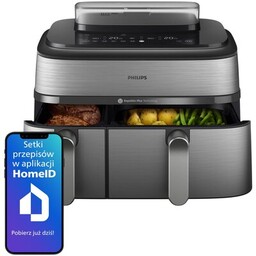 PHILIPS Air Fryer Frytkownica beztłuszczowa Ovi Dual Basket