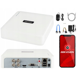 Rejestrator 5w1 Ahd Tvi Hikvision 4 kanały 2MPx