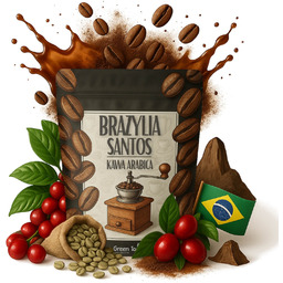 Kawa Brazylia Santos 200 g