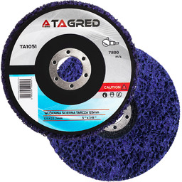 Tarcza ścierna, włóknina, fioletowa ściernica średnio-twarda, włosy murzyna