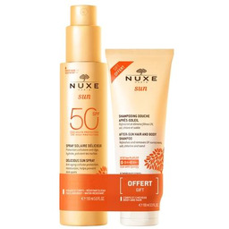NUXE Sun Zestaw Mleczko do opalania twarzy SPF50,