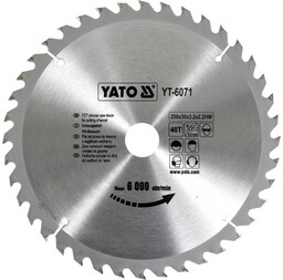 Yato TARCZA WIDIOWA 250X40TX30 MM YT-6071