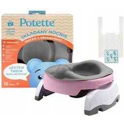 Nocnik Potette Plus 3w1 Składany Turystyczny Nakładka