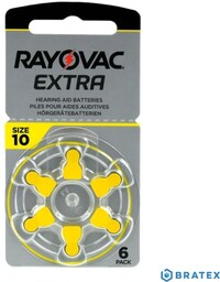 6 x baterie do aparatów słuchowych Rayovac Extra