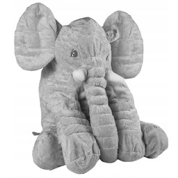 Słoń Pluszowy Przytulanka Duży Słonik Miś Poduszka Miękki