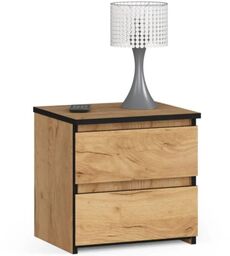 Szafka nocna, stolik, STILO, 2 szuflady, 40x35x40 cm,