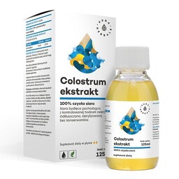 Colostrum Ekstrakt, 100% Czysta Siara Bydlęca, Aura Herbals,