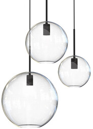 Nowodvorski Szklana kaskada wisząca Sphere 7788 czarny zwis