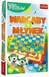 Trefl Gra planszowa Warcaby i Młynek Rodzina Treflików