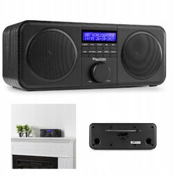 Radio cyfrowe stereo Fm DAB+budzik czarne Audizio