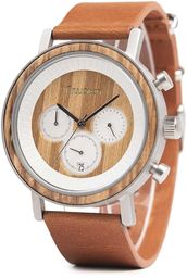 Zegarek drewniany Niwatch - kolekcja ROYAL - ZEBRAWOOD