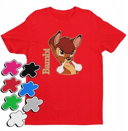 Koszulka T-Shirt Dziecięca Z Nadrukiem Bambi Tuptuś Dziewczynki