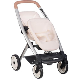 Smoby - Maxi-Cosi - Beżowy wózek dla bliźniaków