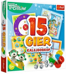 Trefl Gra planszowa Rodzina Treflików Kalejdoskop 15 gier