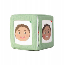 Kostka edukacyjna do nauki emocji zabawka dla dzieci
