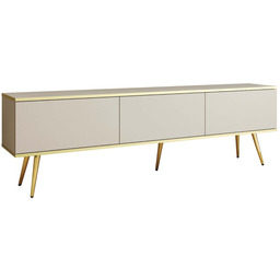 Szafka na nóżkach ORO RTV-175 Beżowy Gładki front