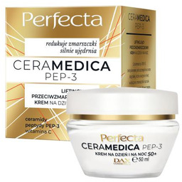 PERFECTA Ceramedica PEP-3 Liftingujący przeciwzmarszczkowy krem na dzień