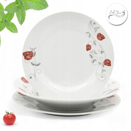 Serwis Obiadowy 18 El Bella Fiore Zestaw Talerzy