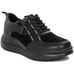 T.Sokolski Półbuty damskie sneakersy skórzane Black czarne-37