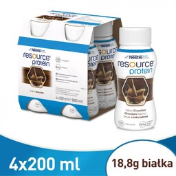 Resource Protein smak czekoladowy, 4 x 200 ml
