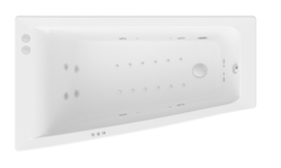 Roca Easy wanna 160x90cm lewa z hydromasażem Smart