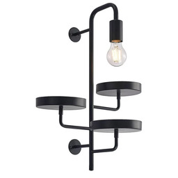 Lindby - Hanjo Lampa Ścienna Black